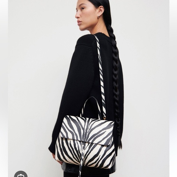 Mansur Gavriel Structured Leather Lady Bag Zebra
Shoulder Crossbody Satchel - Picture 12 of 12
